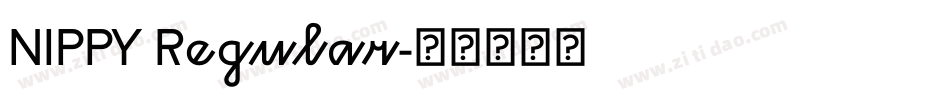 NIPPY Regular字体转换